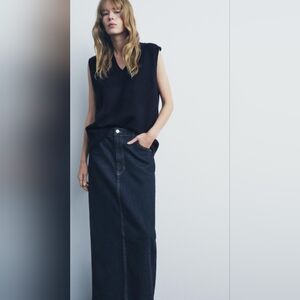 Zara DENIM PENCIL SKIRT ZW COLLECTION